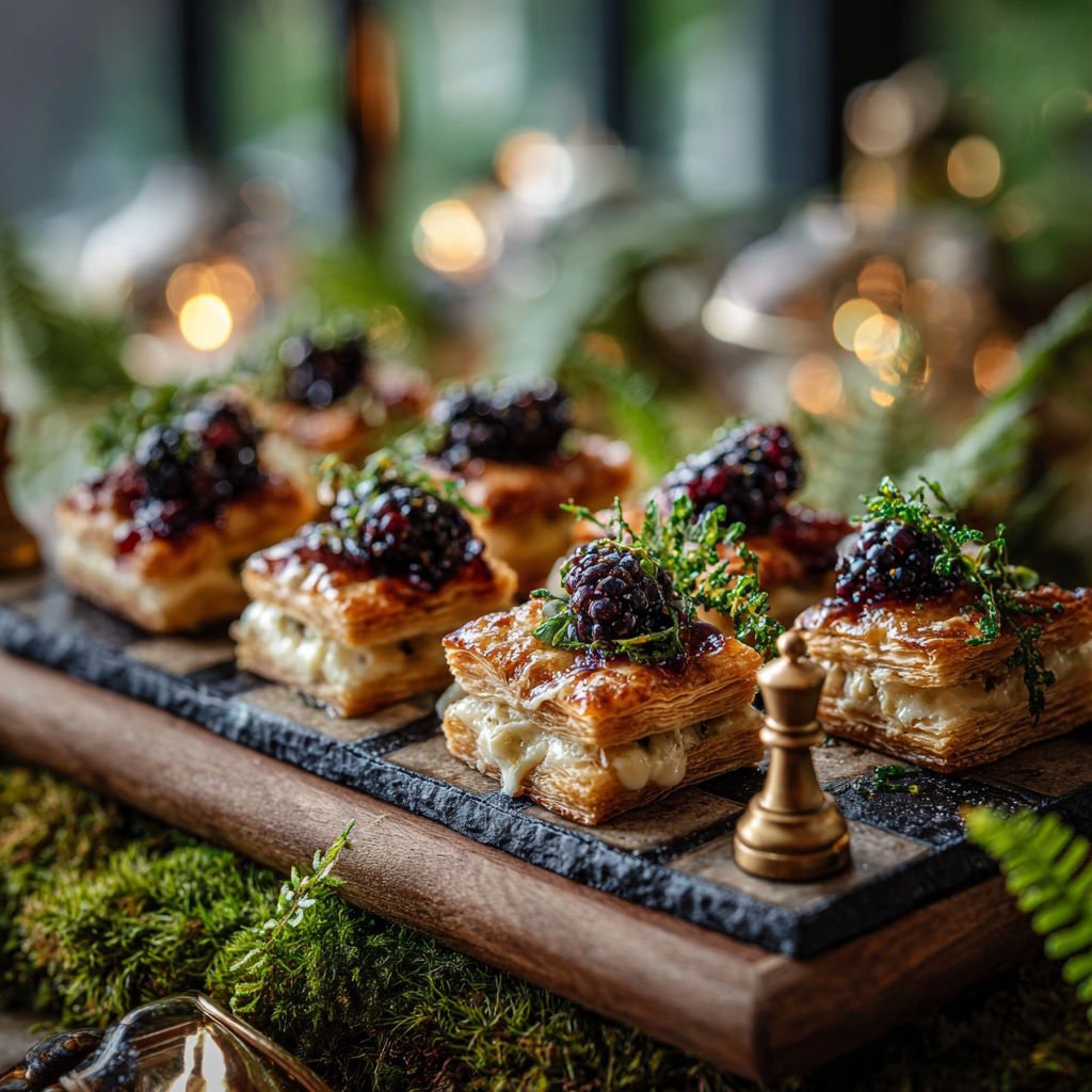 Chessboard Brie & Blackberry Bites Chessboard Brie & Blackberry Bites
