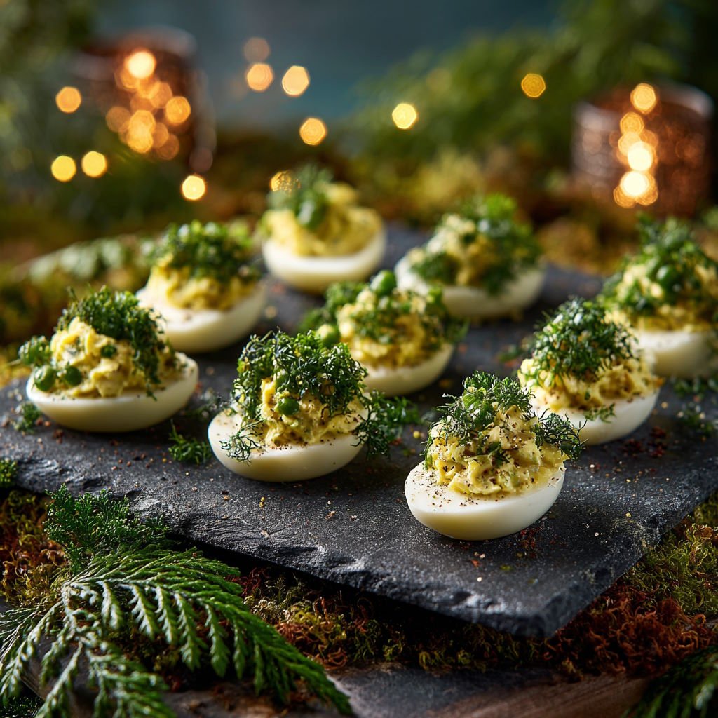 Forks Forest Deviled Eggs (“Mossy” Herb Top) Forks Forest Deviled Eggs (“Mossy” Herb Top)