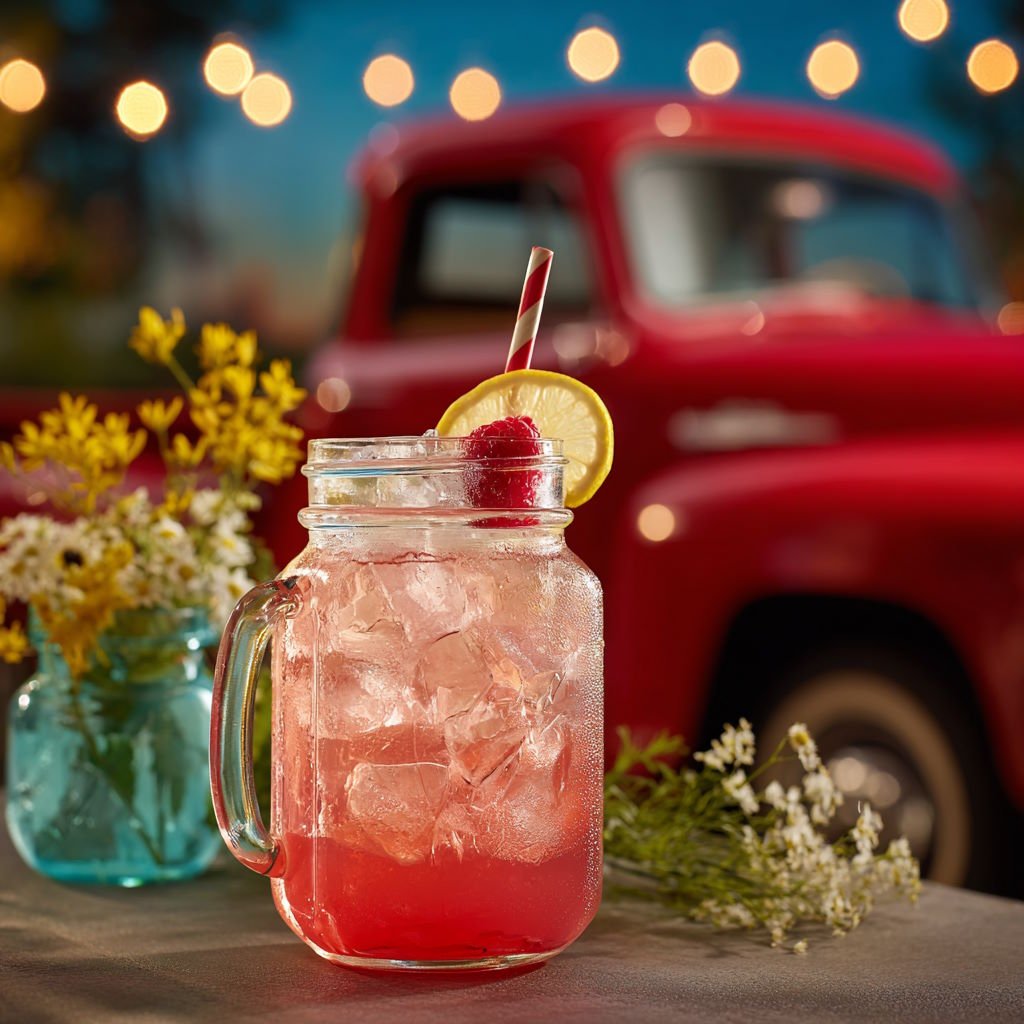Bella’s Red Truck Raspberry–Lemon Soda