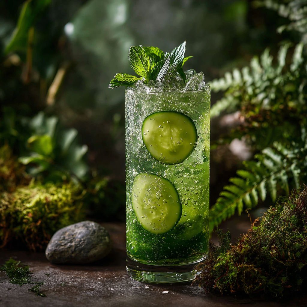 Forks Forest Cucumber–Mint Spritz